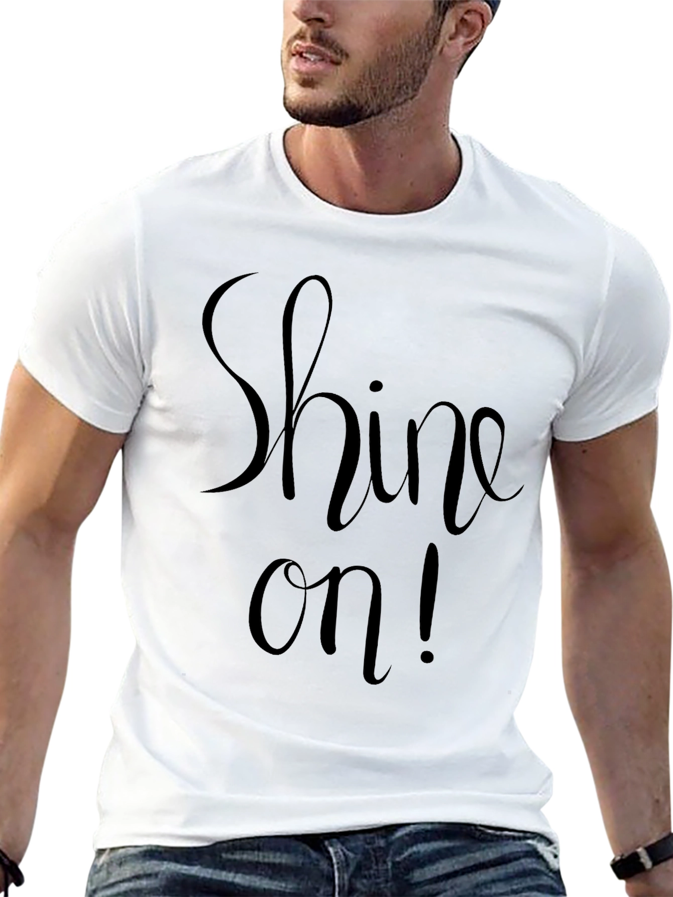 Shine On! Black Graphic Print Tee