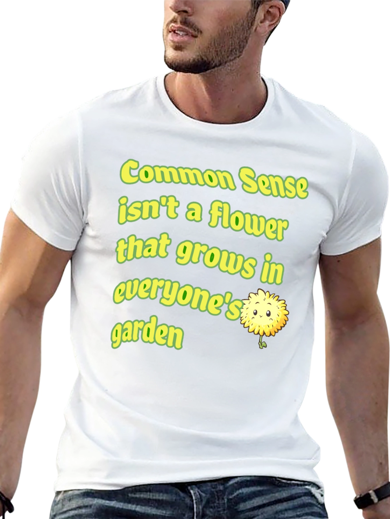 Common Sense Flower Graphic Tee