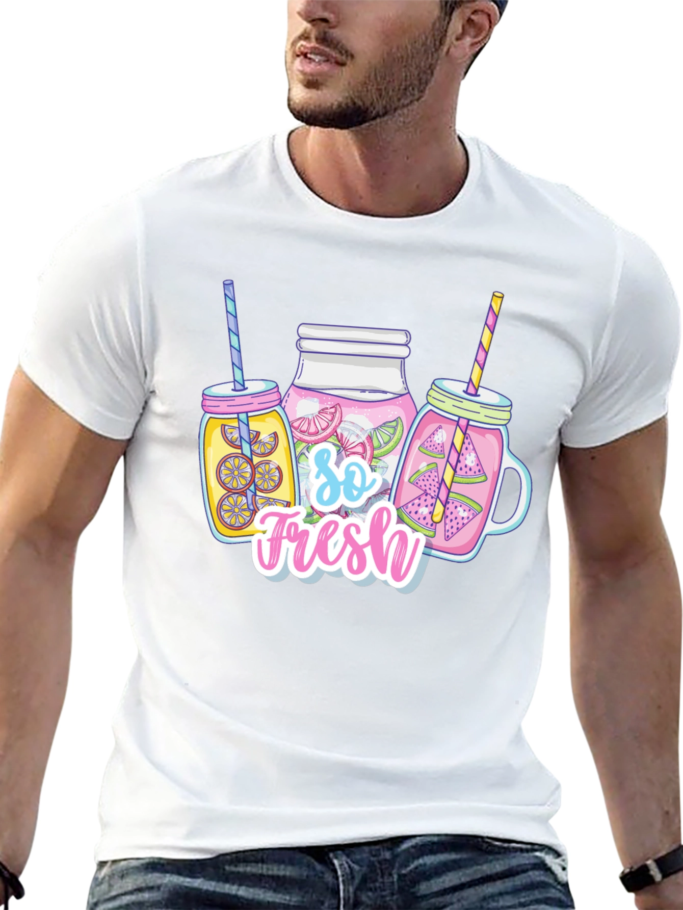 So Fresh Summer Drinks Graphic T-Shirt