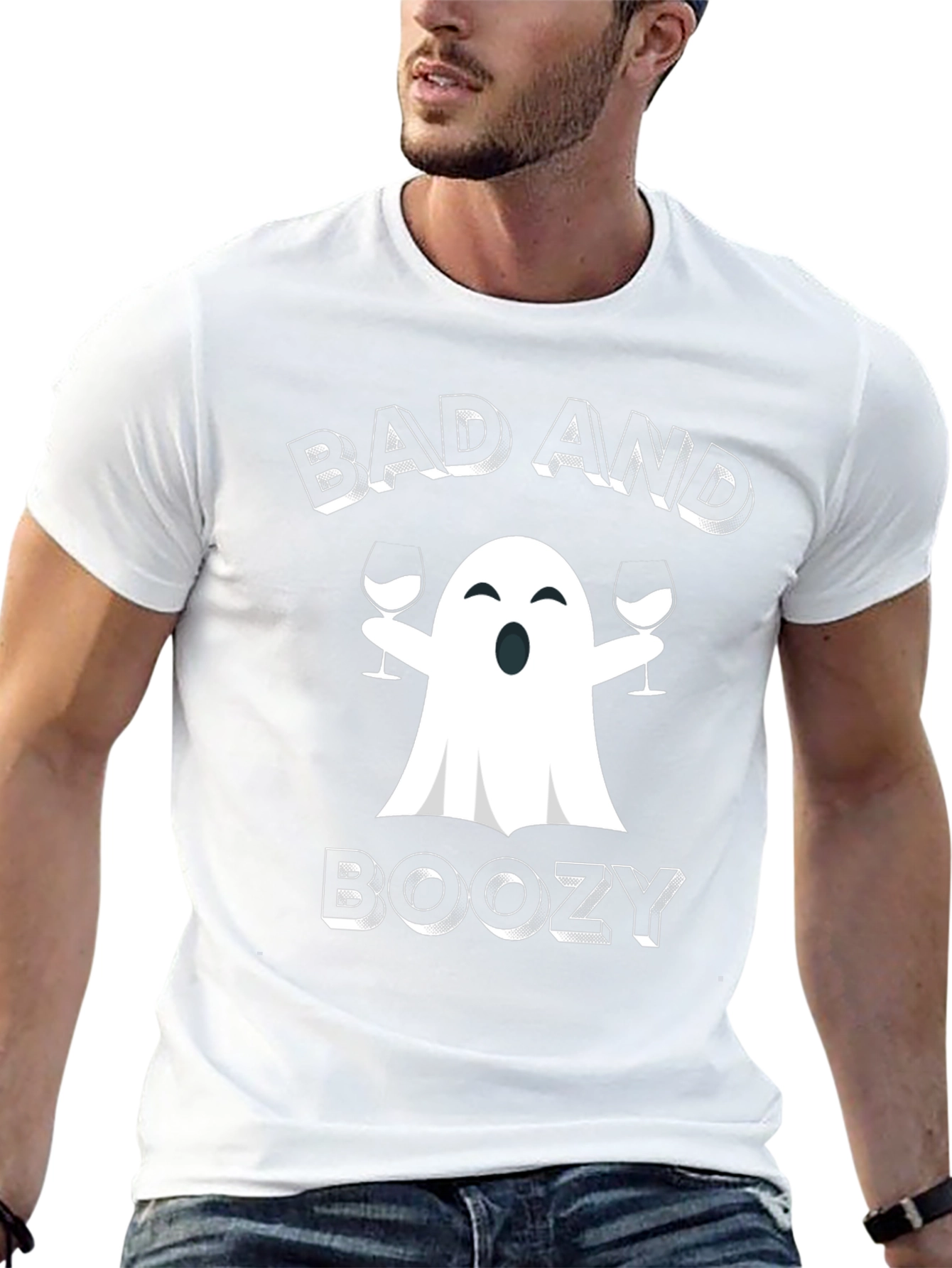 Bad and Boozy Ghost T-Shirt
