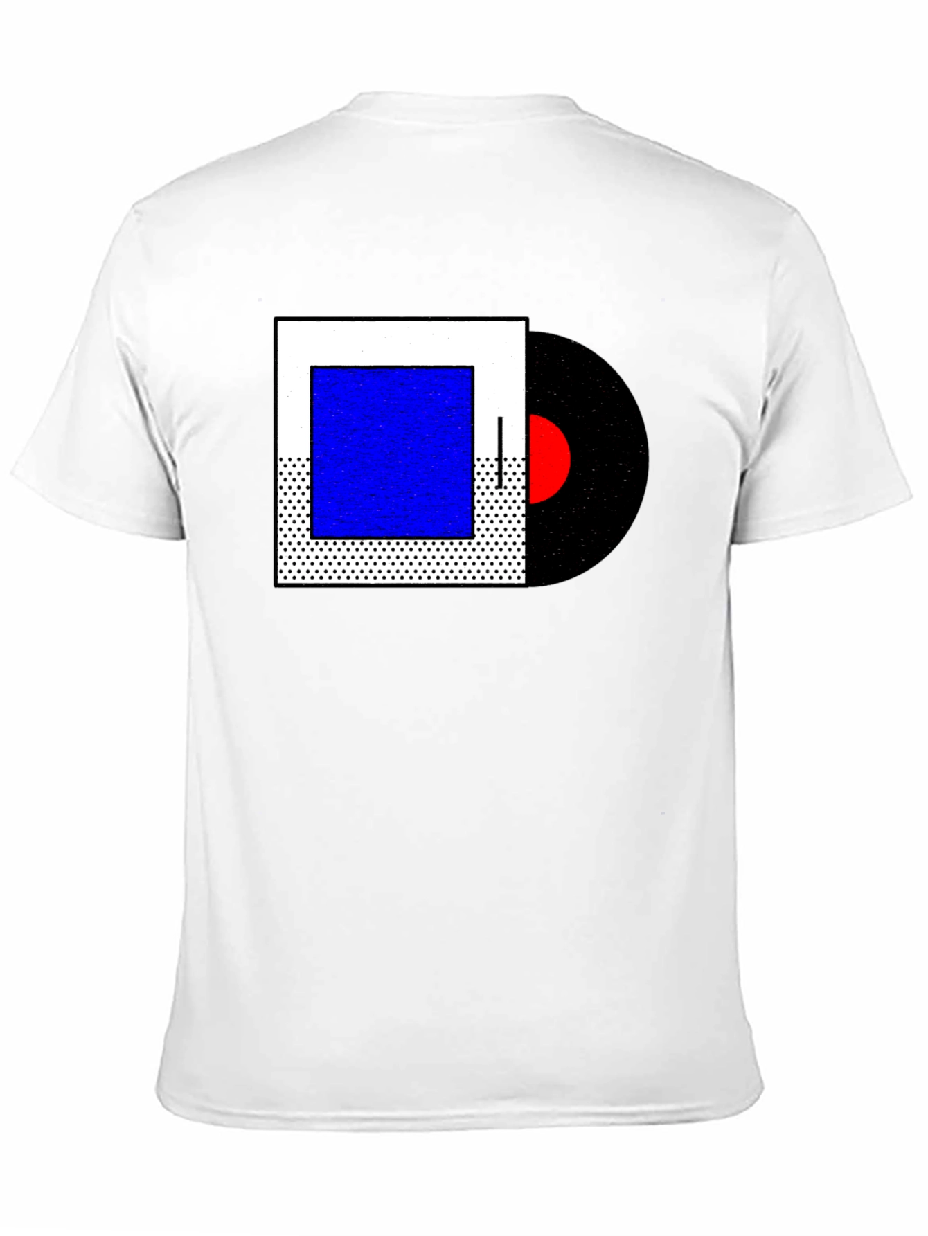 Abstract Geometric Music Record T-Shirt