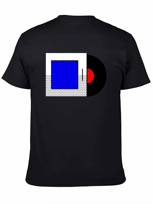 Abstract Geometric Music Record T-Shirt