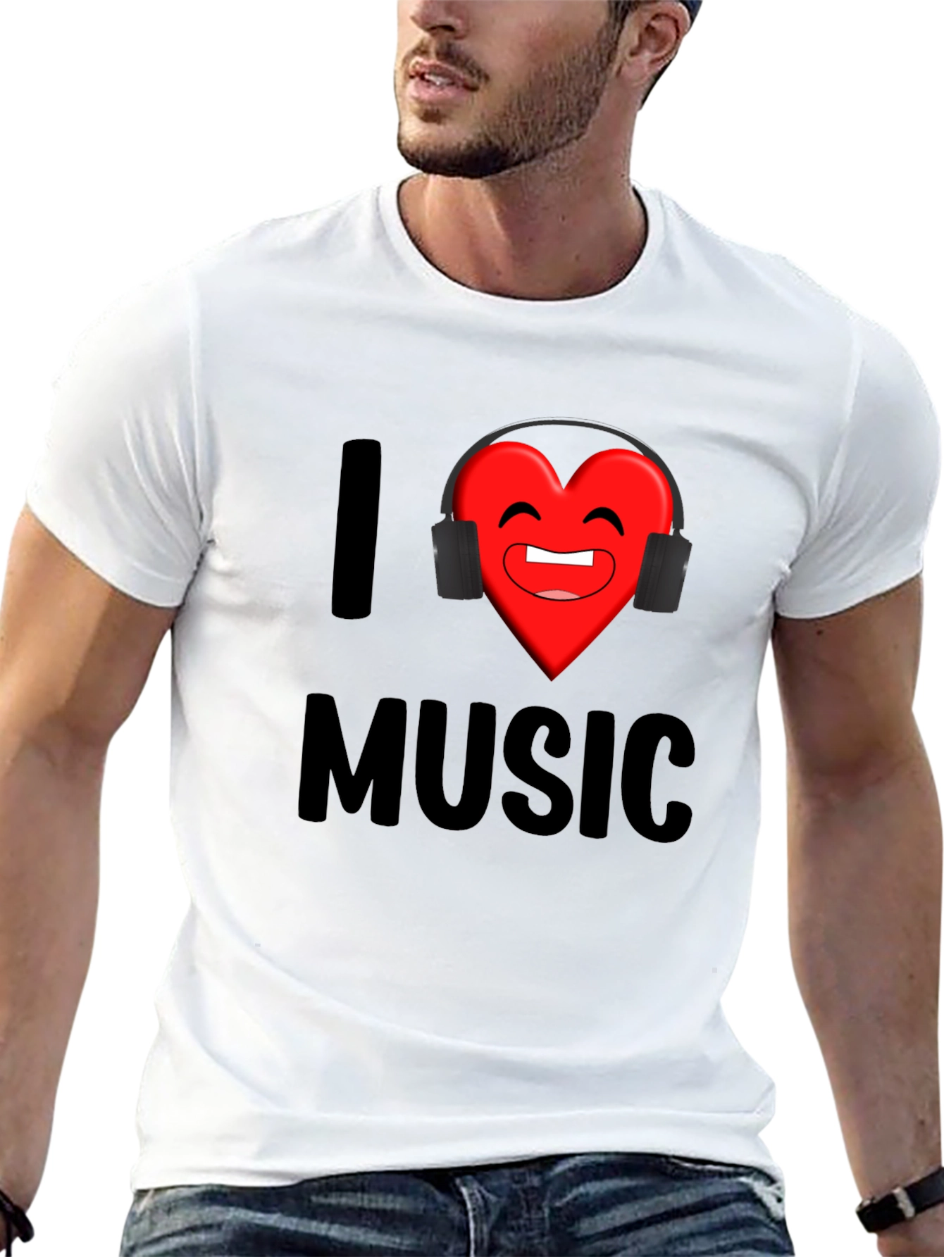 I Heart Music Graphic Print T-Shirt
