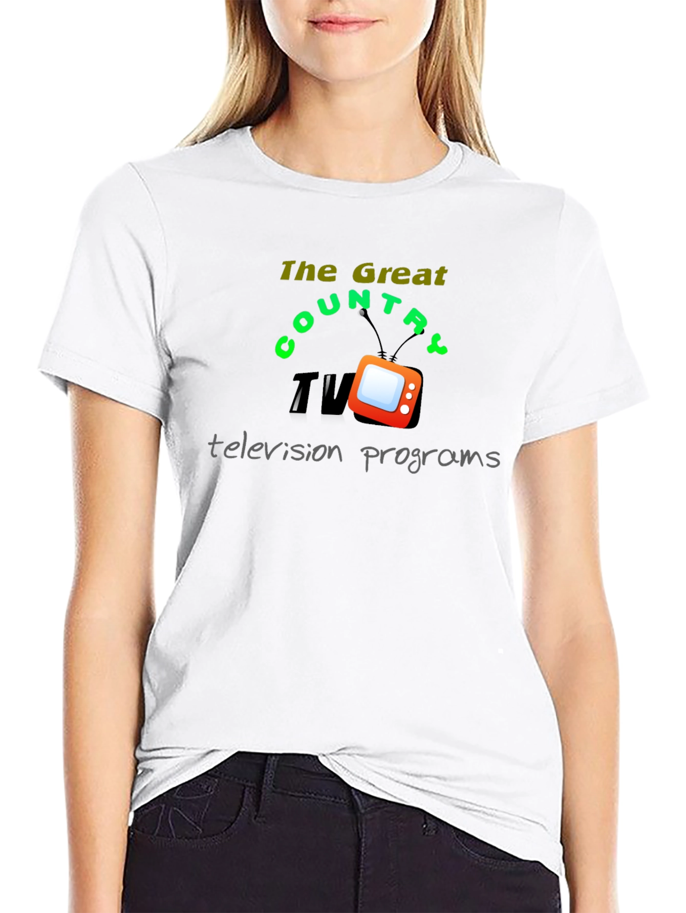 Great Country TV Programs Black T-Shirt