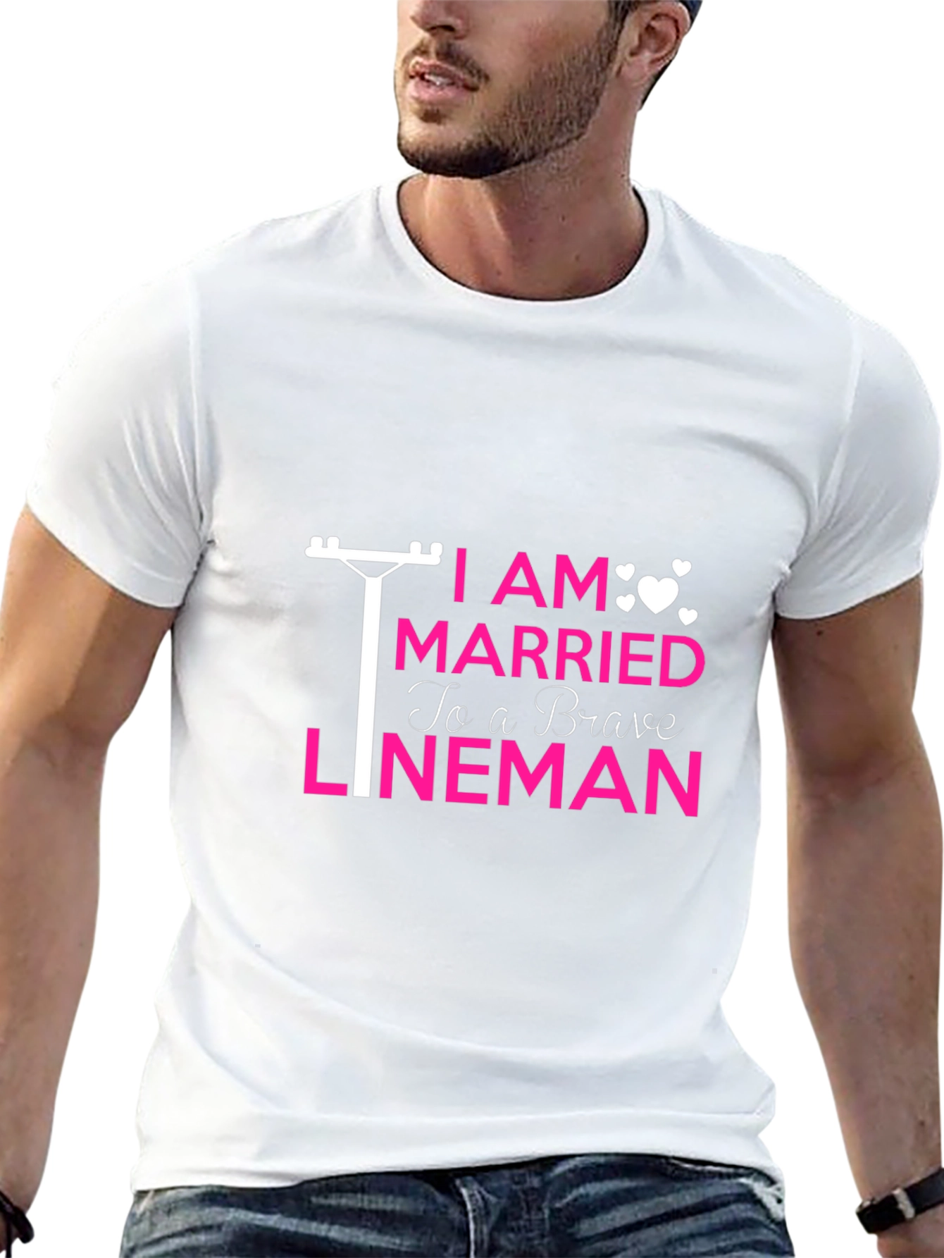 I Am Married to a Brave Lineman T-Shirt