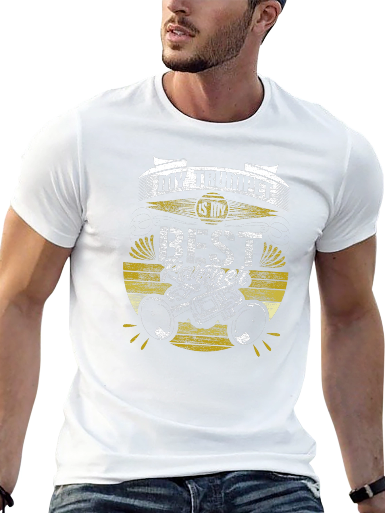 Trumpet Best Partner Graphic Tee - Musician Gift