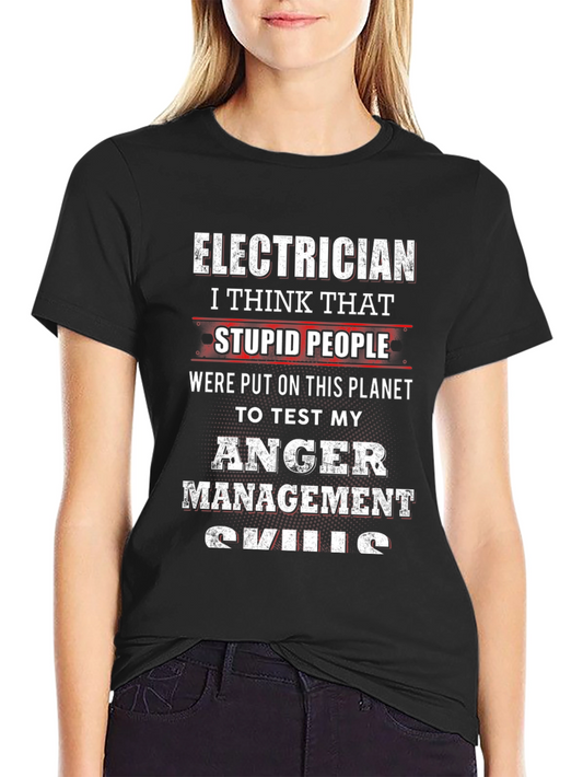 Electrician Anger Management Skills T-Shirt