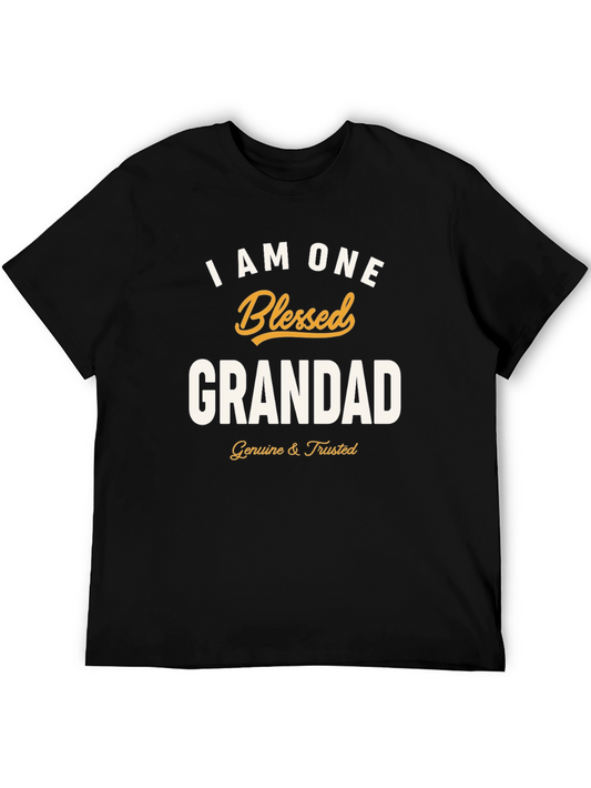 Blessed Grandad T-Shirt - Black Graphic Tee