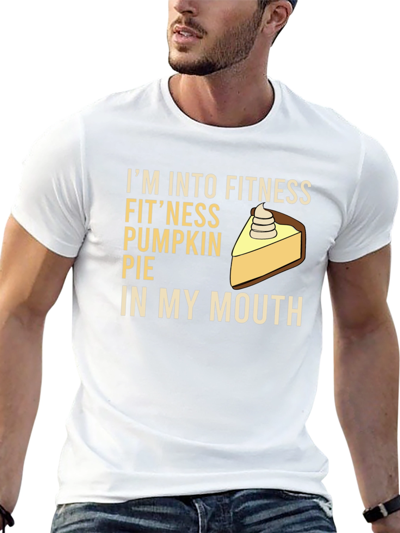 Fitness Pumpkin Pie T-Shirt - Funny Thanksgiving Tee