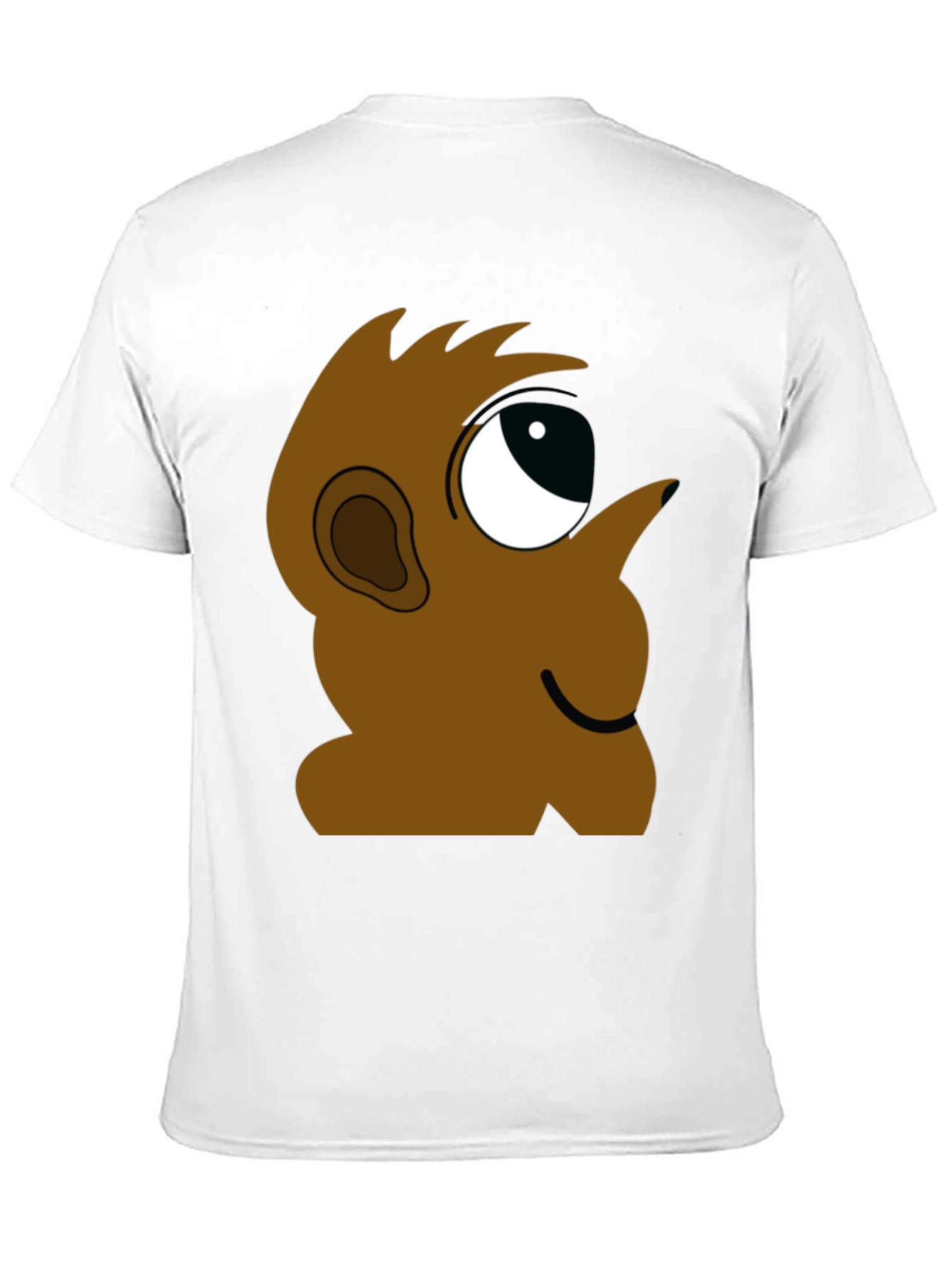 Cartoon Character Graphic Tee - Black