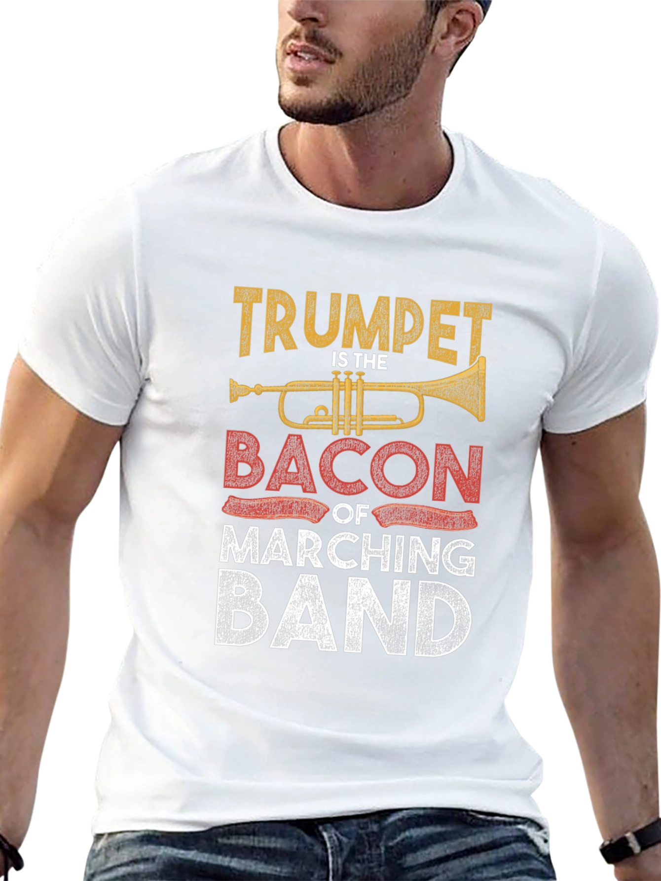 Trumpet Bacon Marching Band T-Shirt