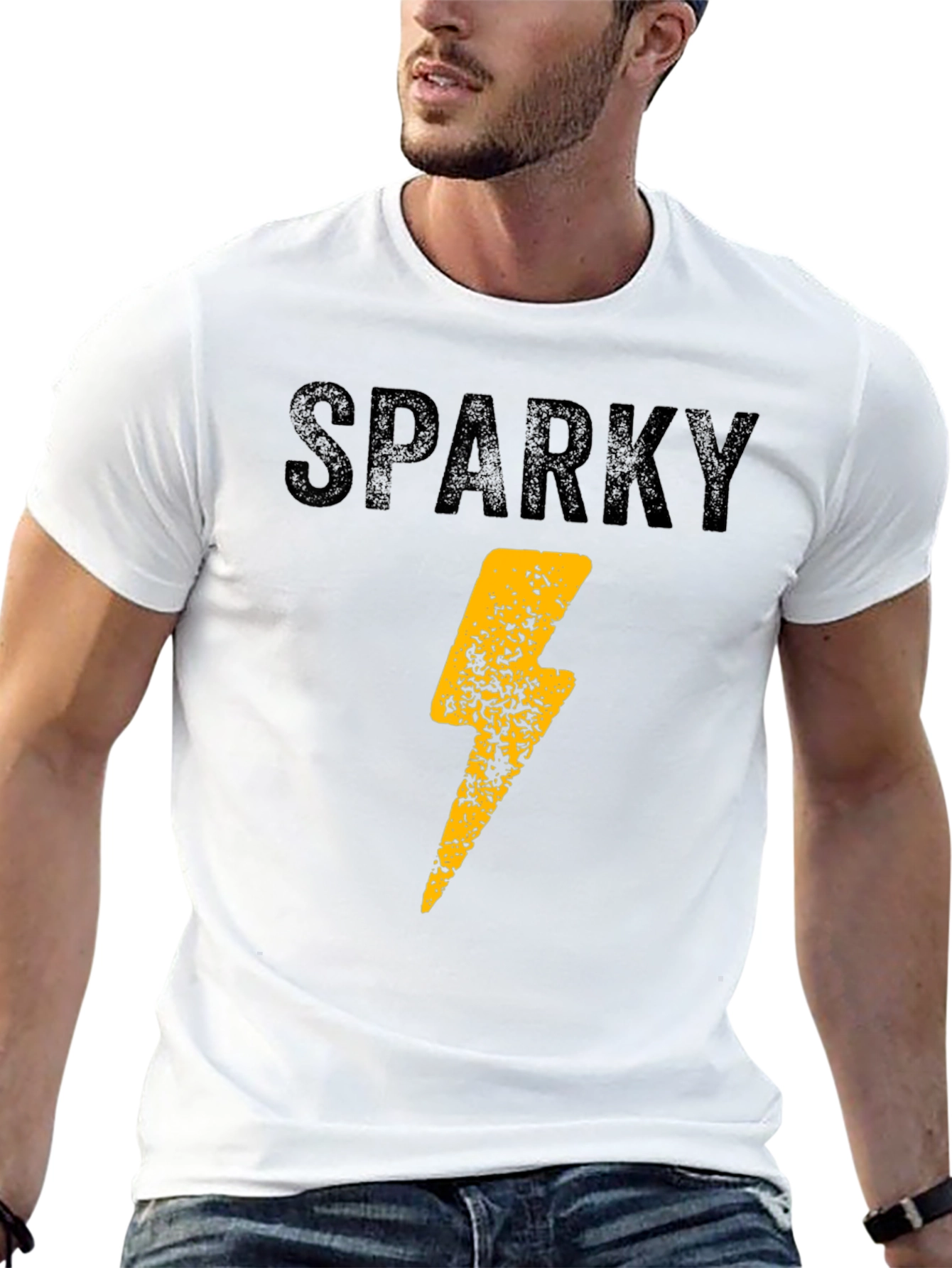 Sparky Lightning Bolt Graphic T-Shirt