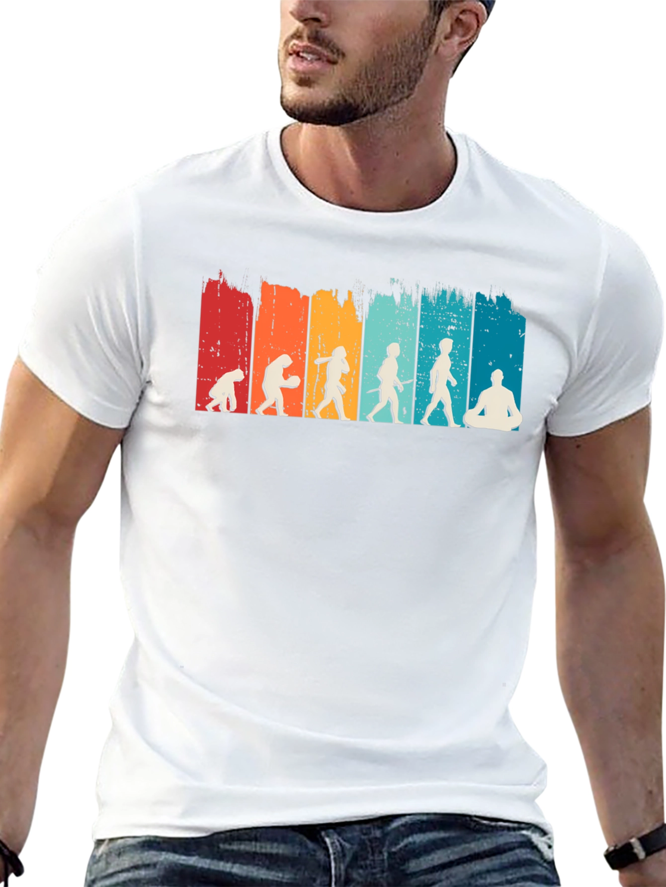 Evolution Meditation T-Shirt - Black