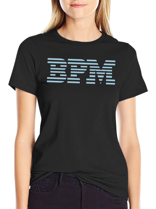 BPM Striped Graphic Tee - Cool Black T-Shirt