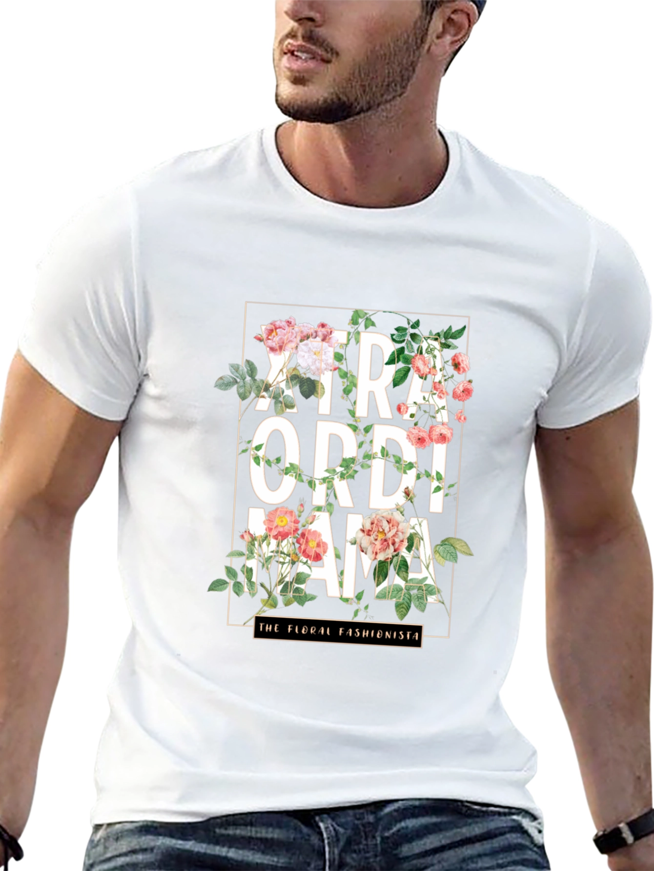 Floral Extraordinaire Mama Graphic T-Shirt