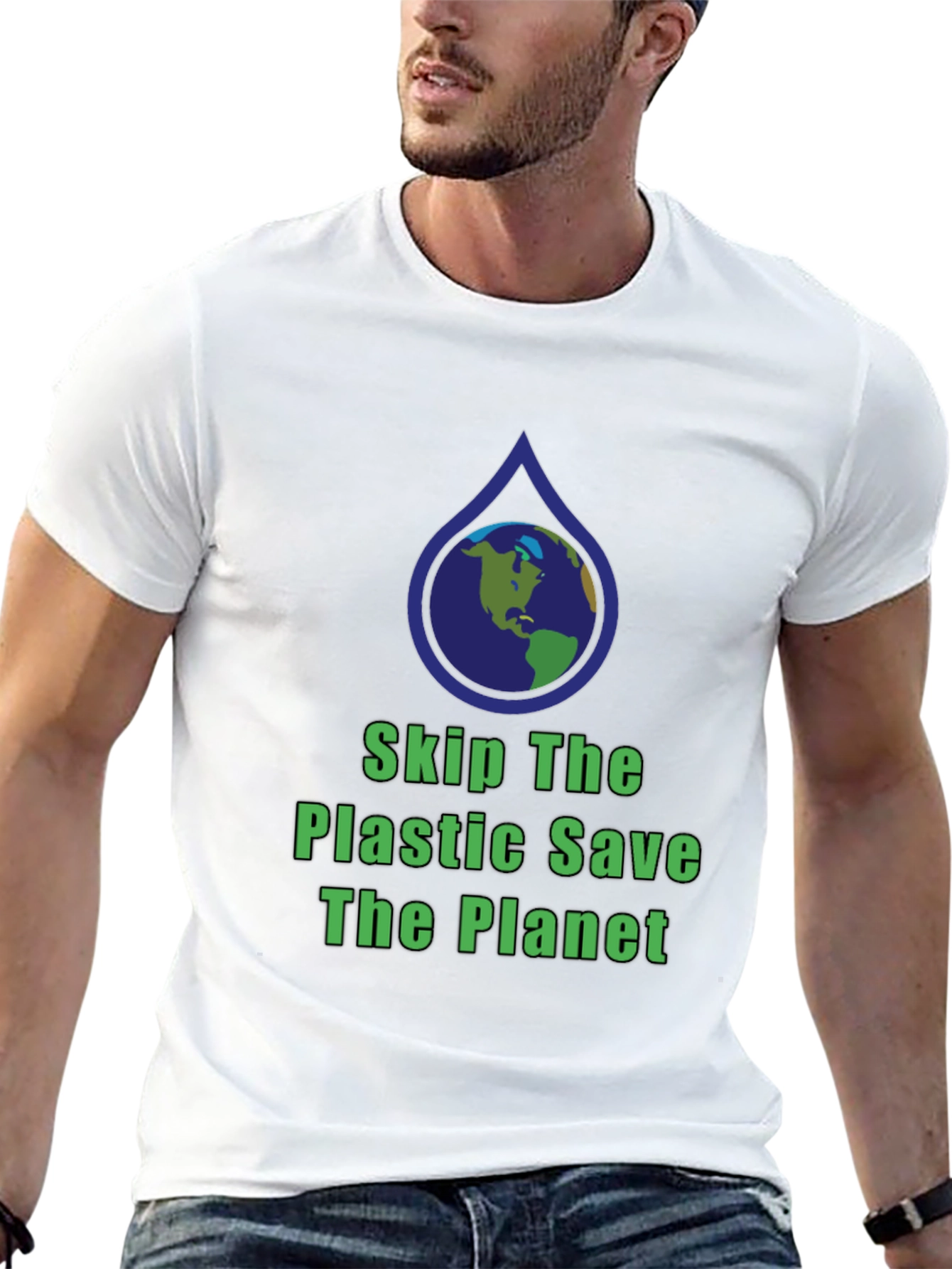 Eco-Friendly Save The Planet Graphic T-Shirt