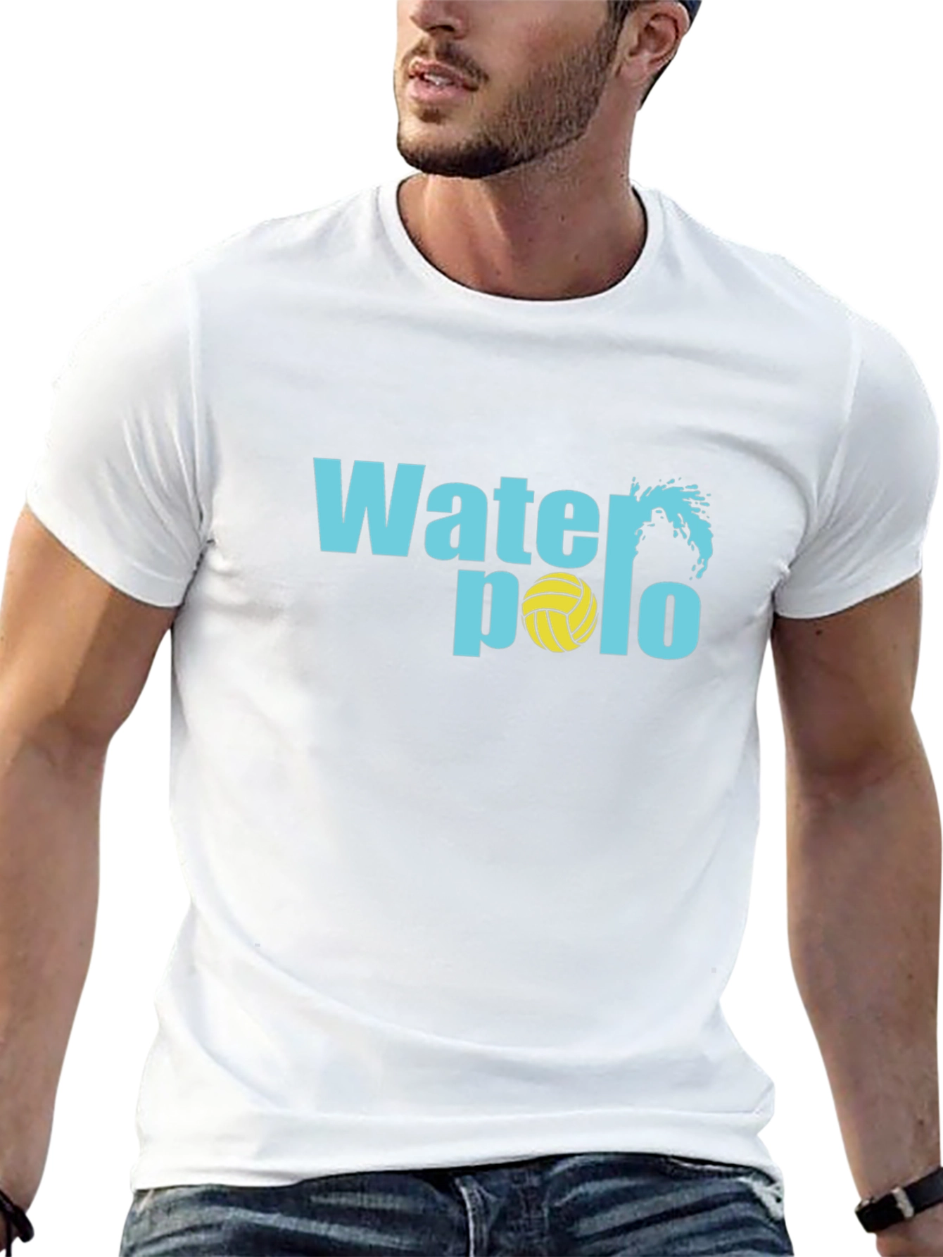 Water Polo Graphic Black T-Shirt