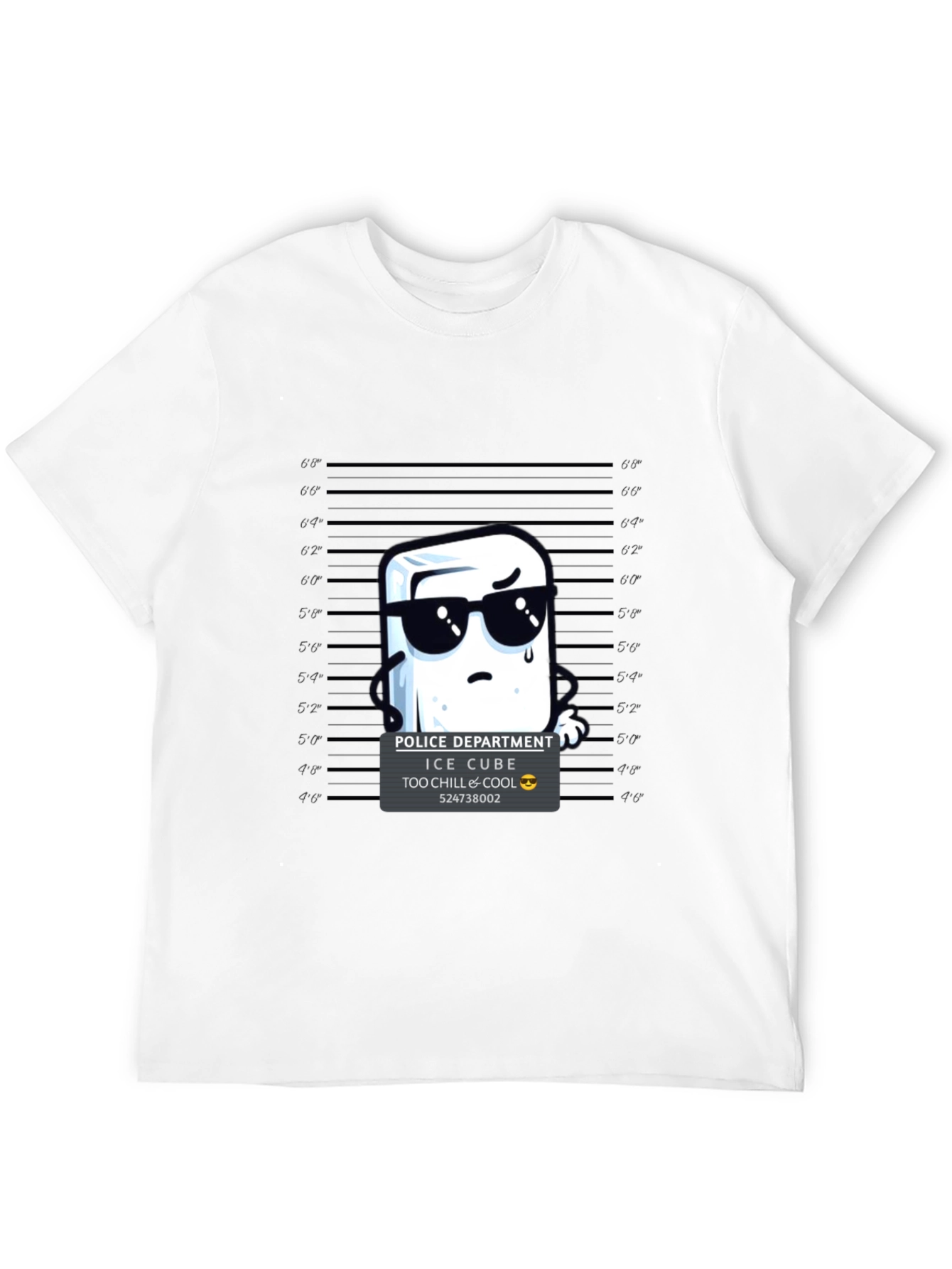Cool Ice Cube Mugshot Graphic T-Shirt