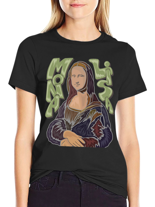 Mona Lisa Graphic Tee - Classic Art Style T-Shirt