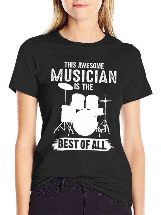Awesome Musician Drum Set T-Shirt
