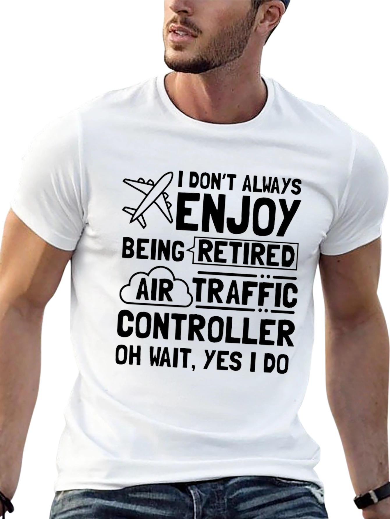 Retired Air Traffic Controller Graphic T-Shirt