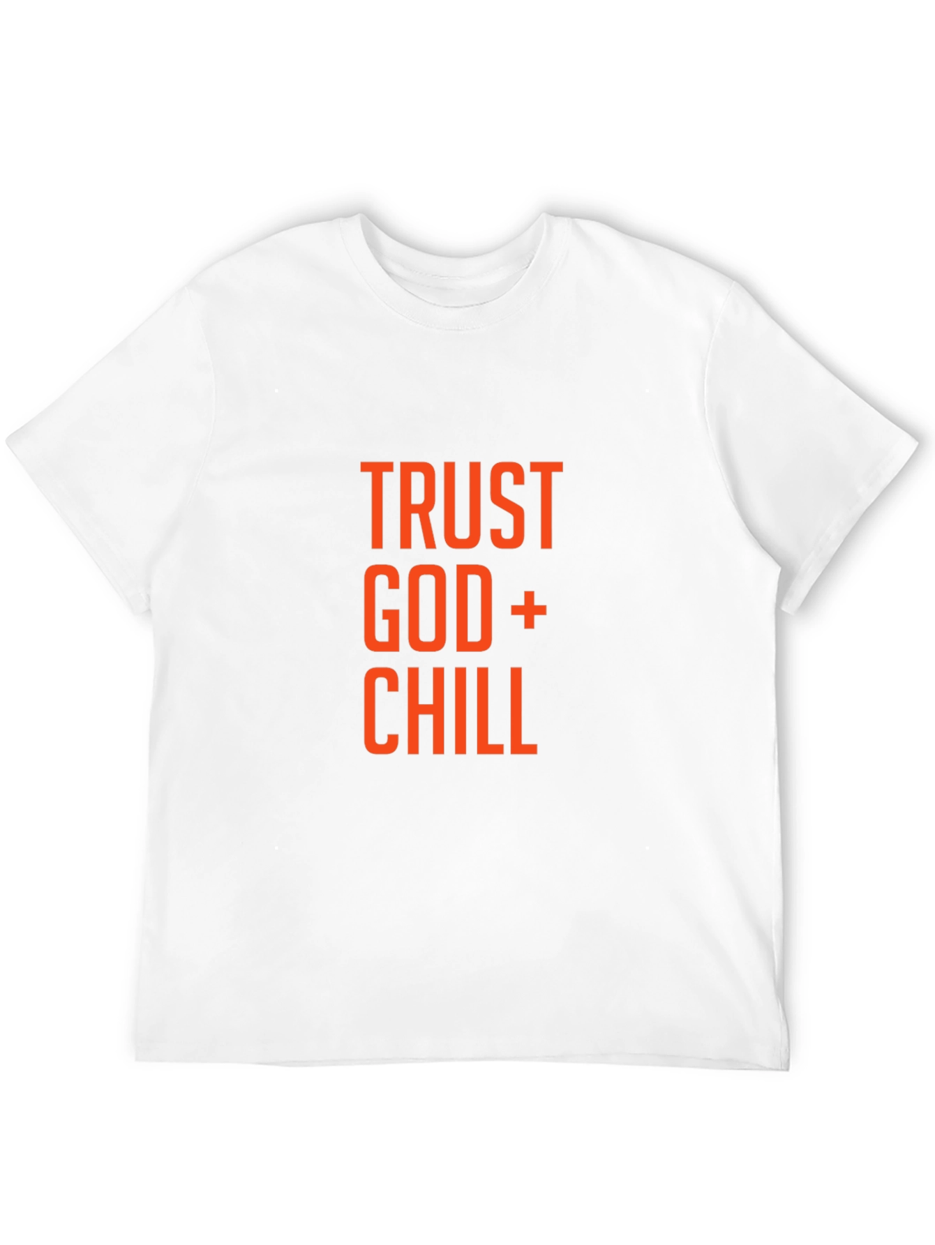 Trust God + Chill Graphic T-Shirt - Black