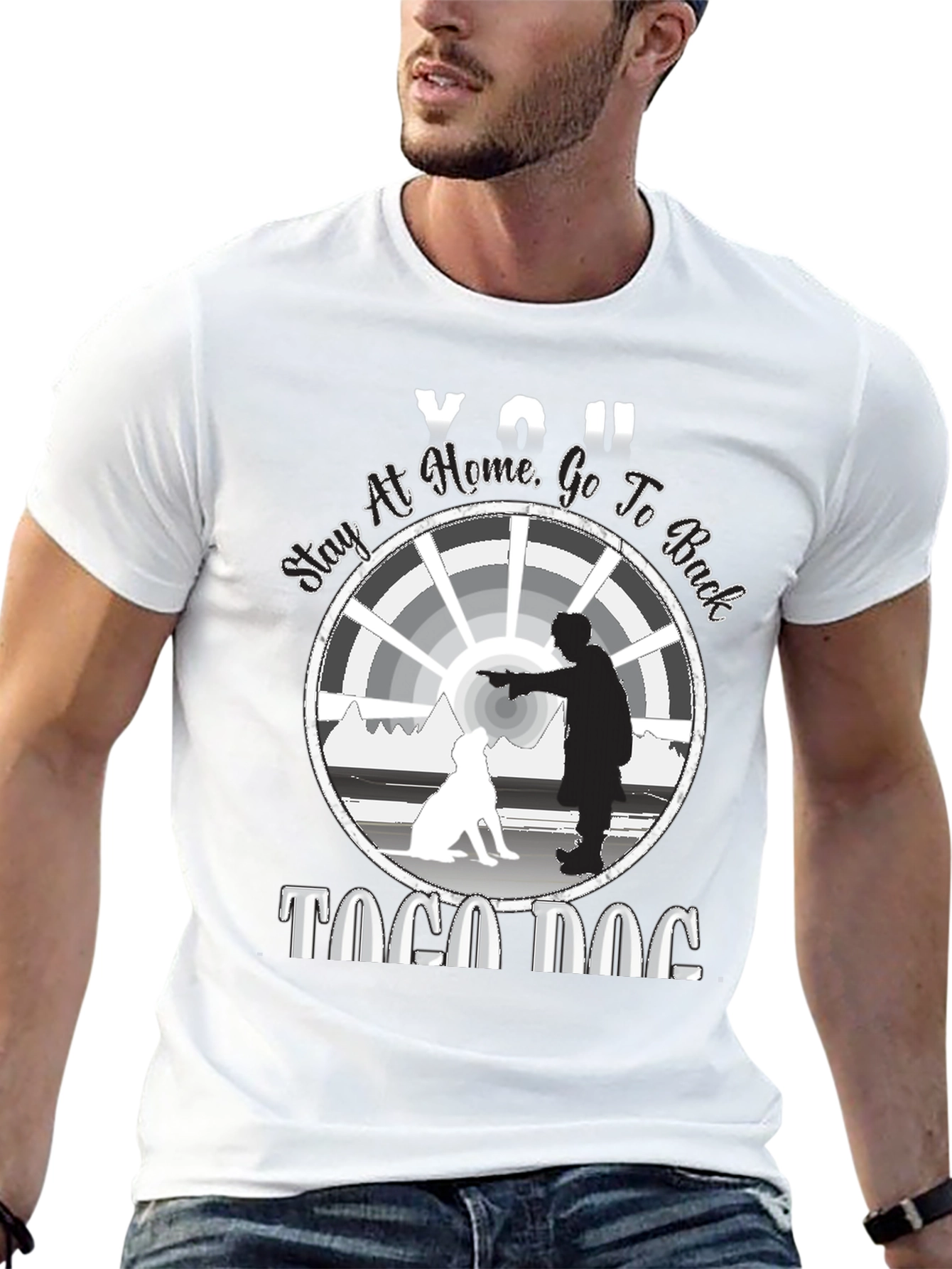 Stay at Home T-Shirt - Togo Dog Graphic Tee