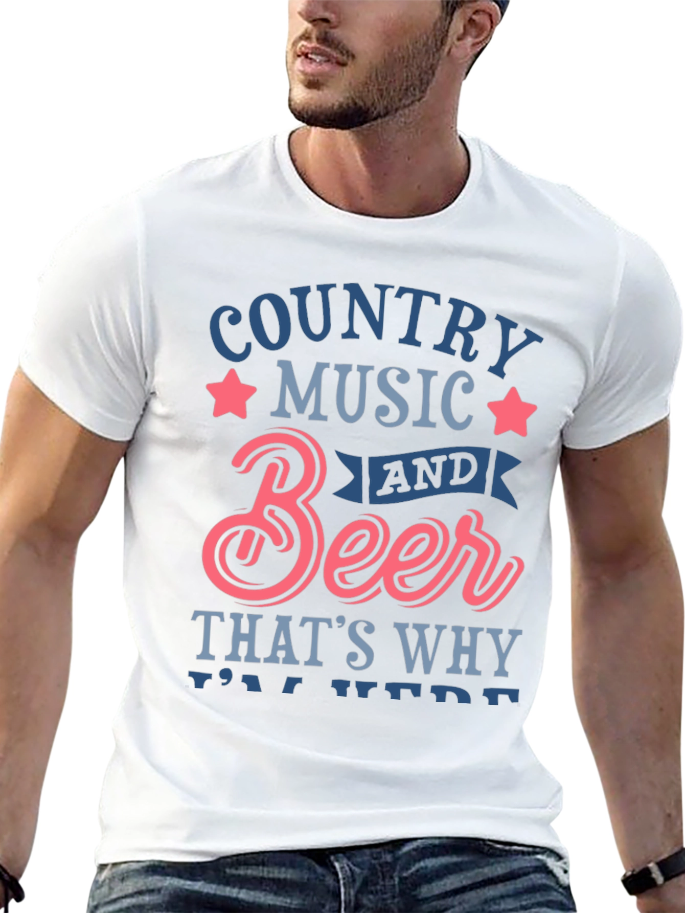 Country Music & Beer Graphic Tee