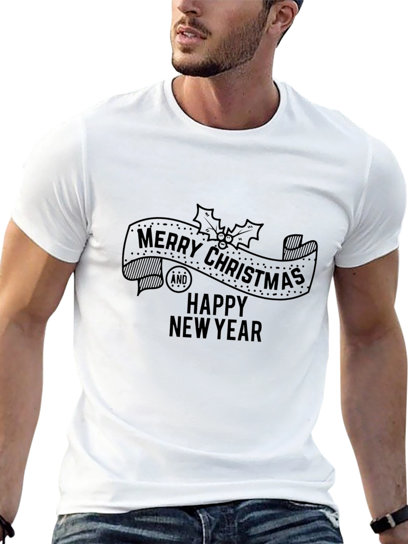 Merry Christmas and Happy New Year Graphic Tee