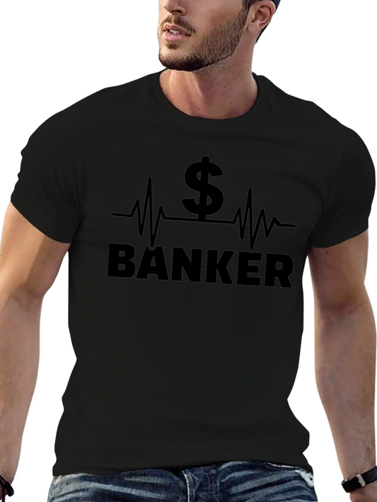 Banker Heartbeat T-Shirt - Show Your Finance Pride!