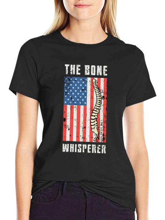 Bone Whisperer USA Flag Graphic T-Shirt
