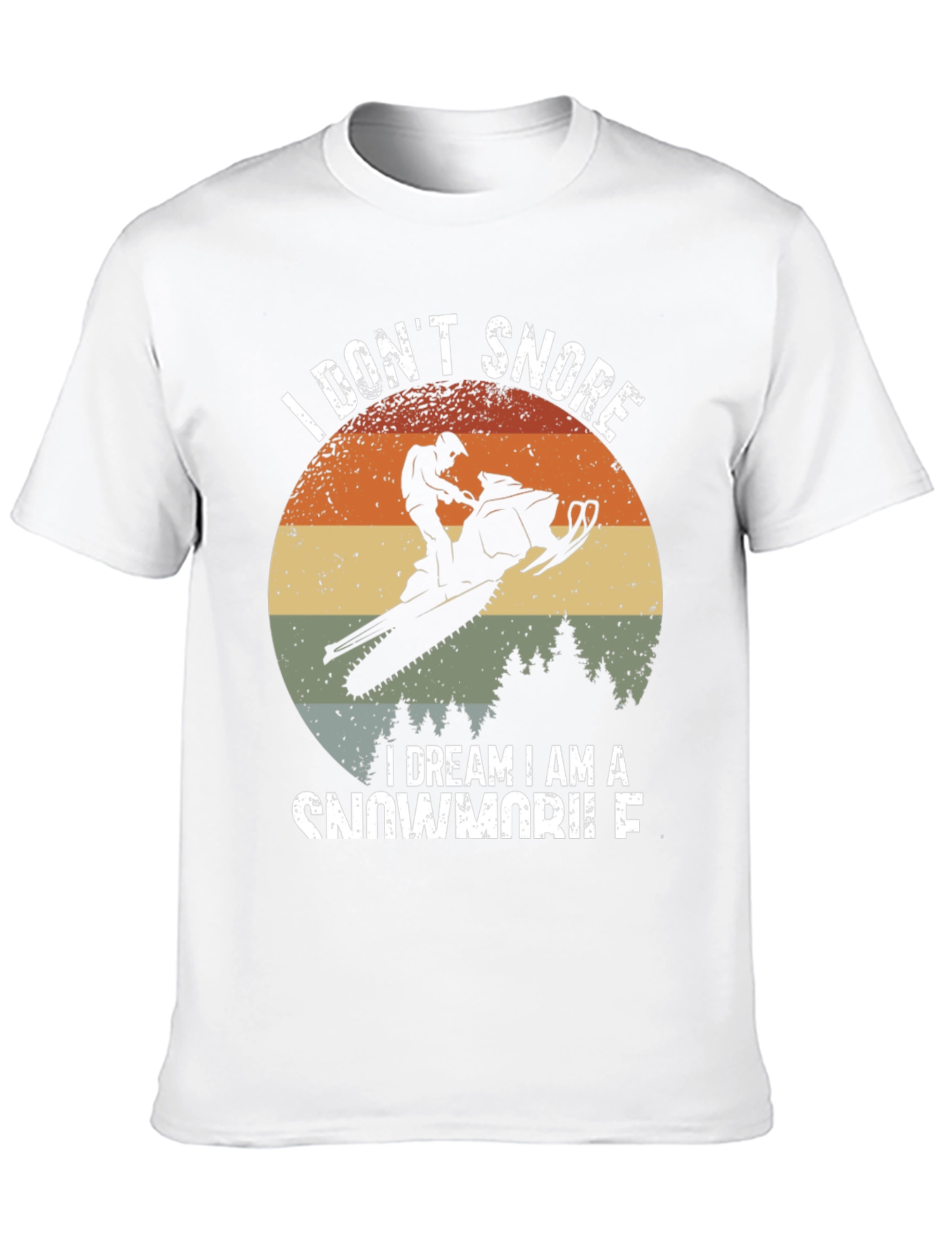 I Dont Snore Snowmobile Graphic Tee