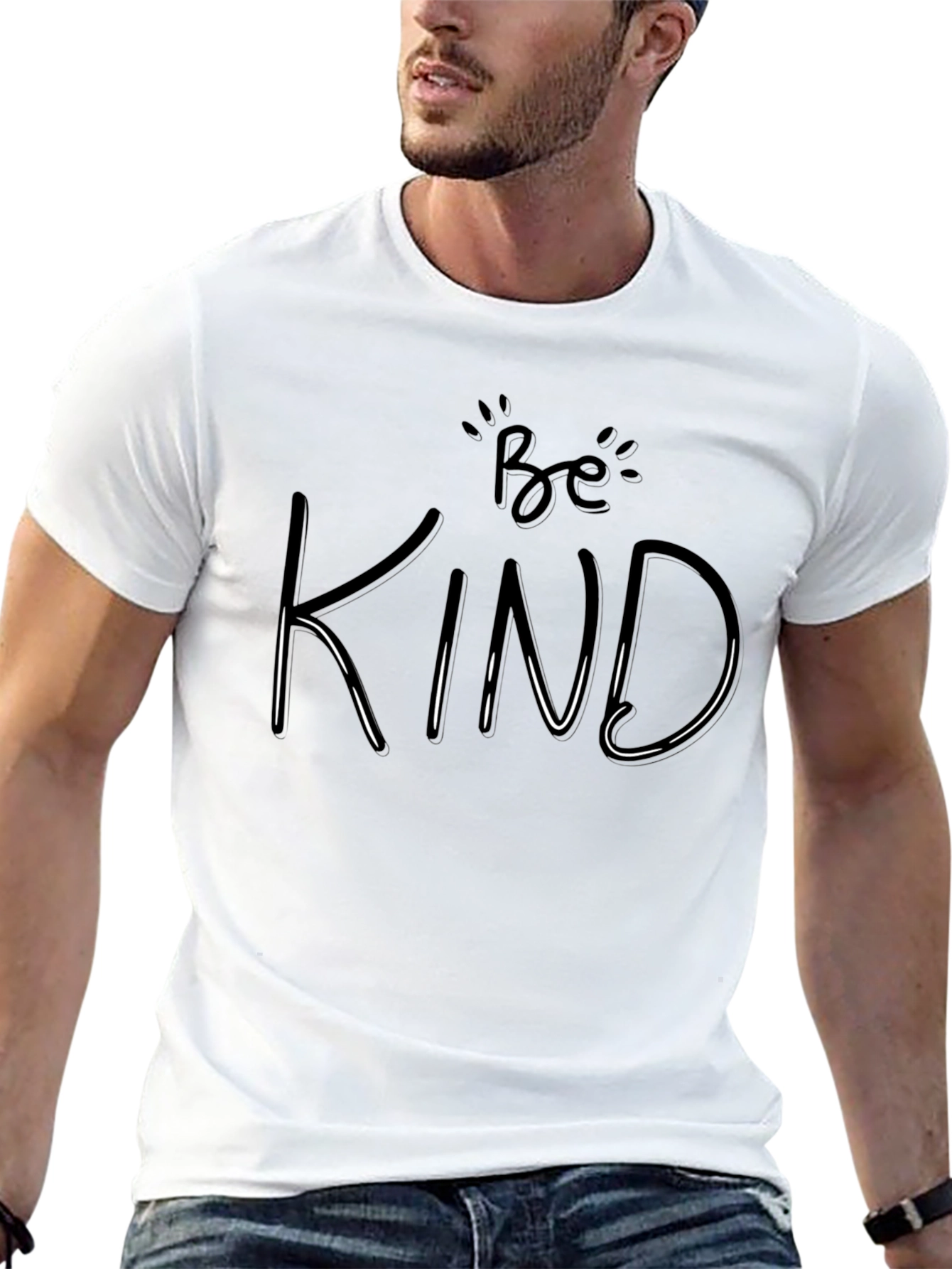 Be Kind Graphic Tee - Black Casual T-Shirt