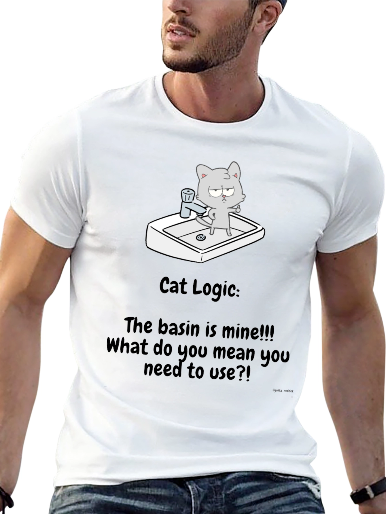 Cat Logic T-Shirt - The basin is mine!!!