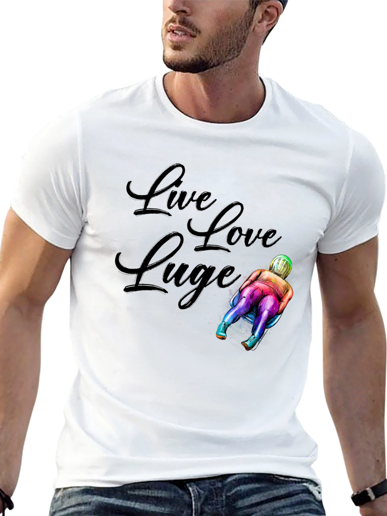 Live Love Luge Graphic T-Shirt