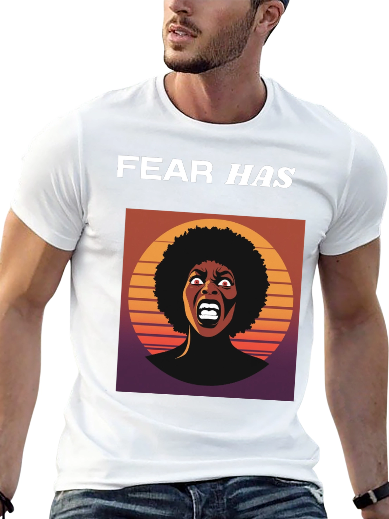 Fear Has Screaming Woman Graphic Tee