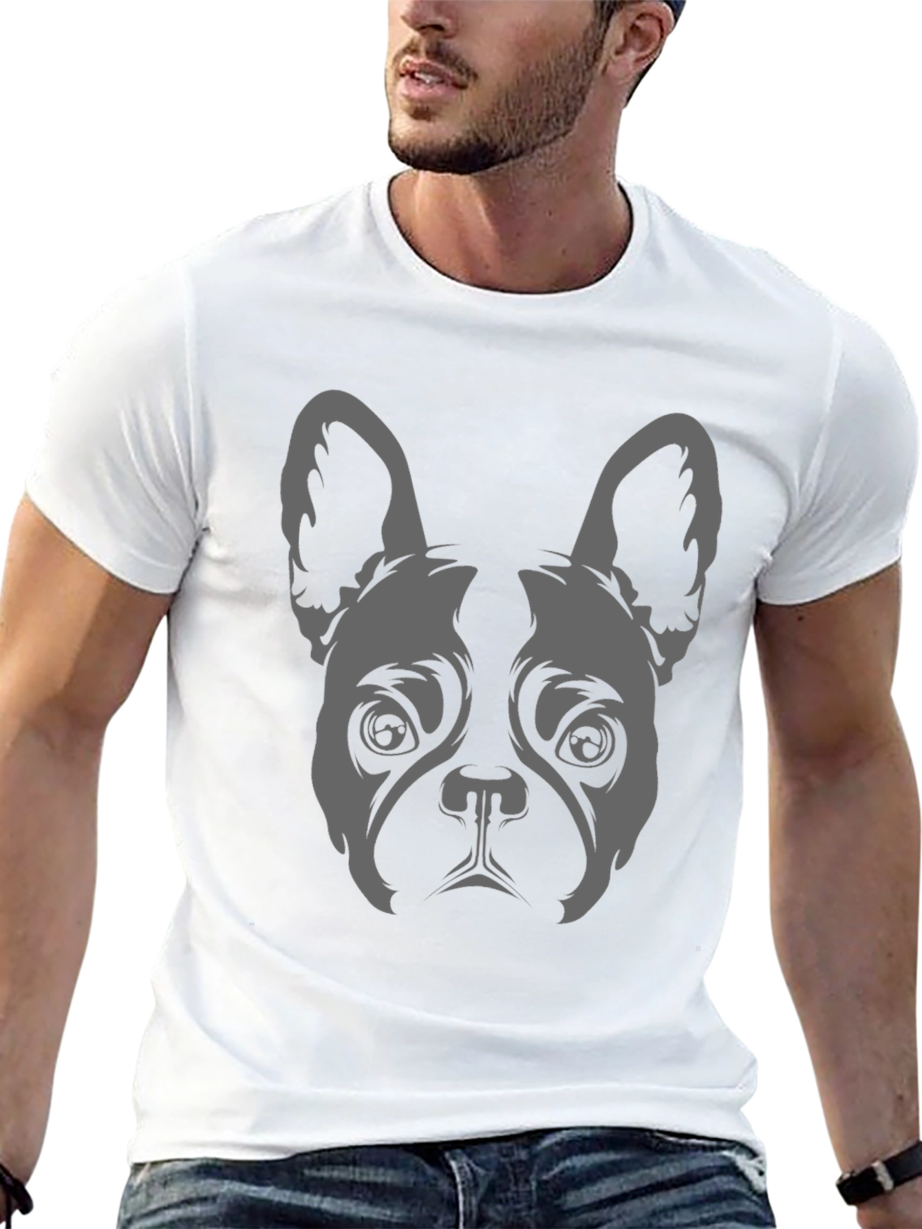 French Bulldog Graphic Tee - Black