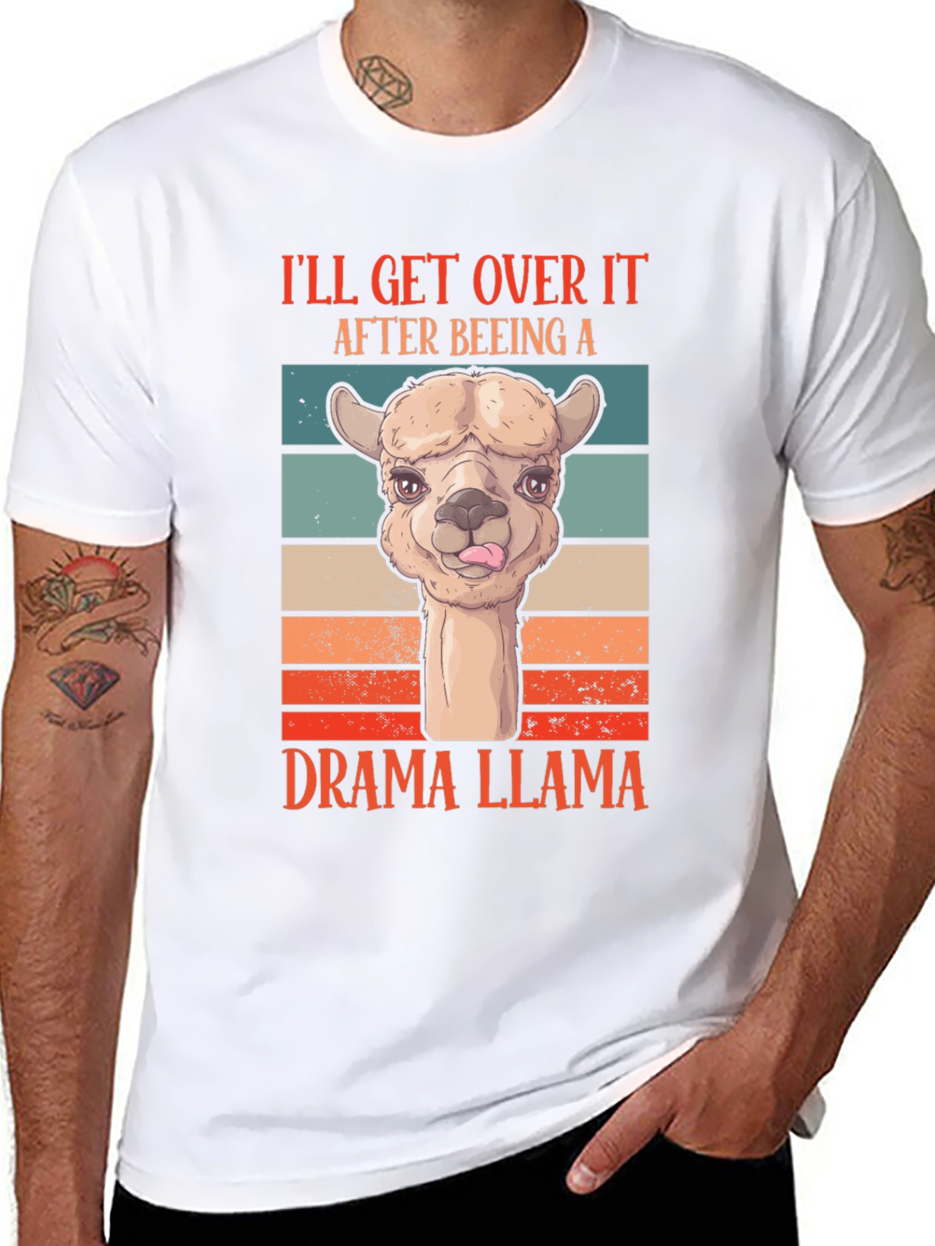 Drama Llama T-Shirt: Ill Get Over It Retro Tee