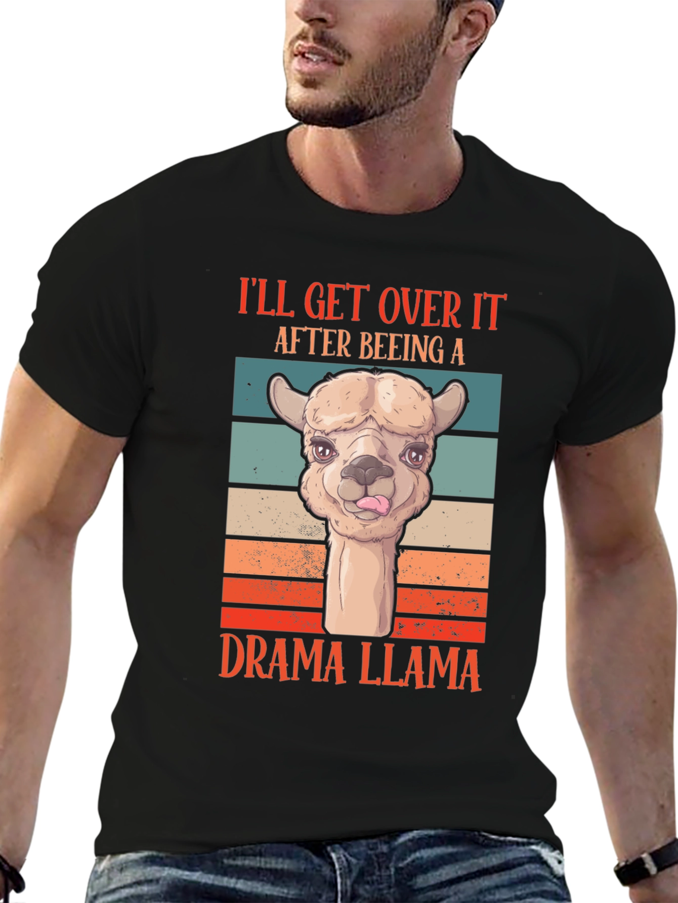 Drama Llama T-Shirt: Ill Get Over It Retro Tee