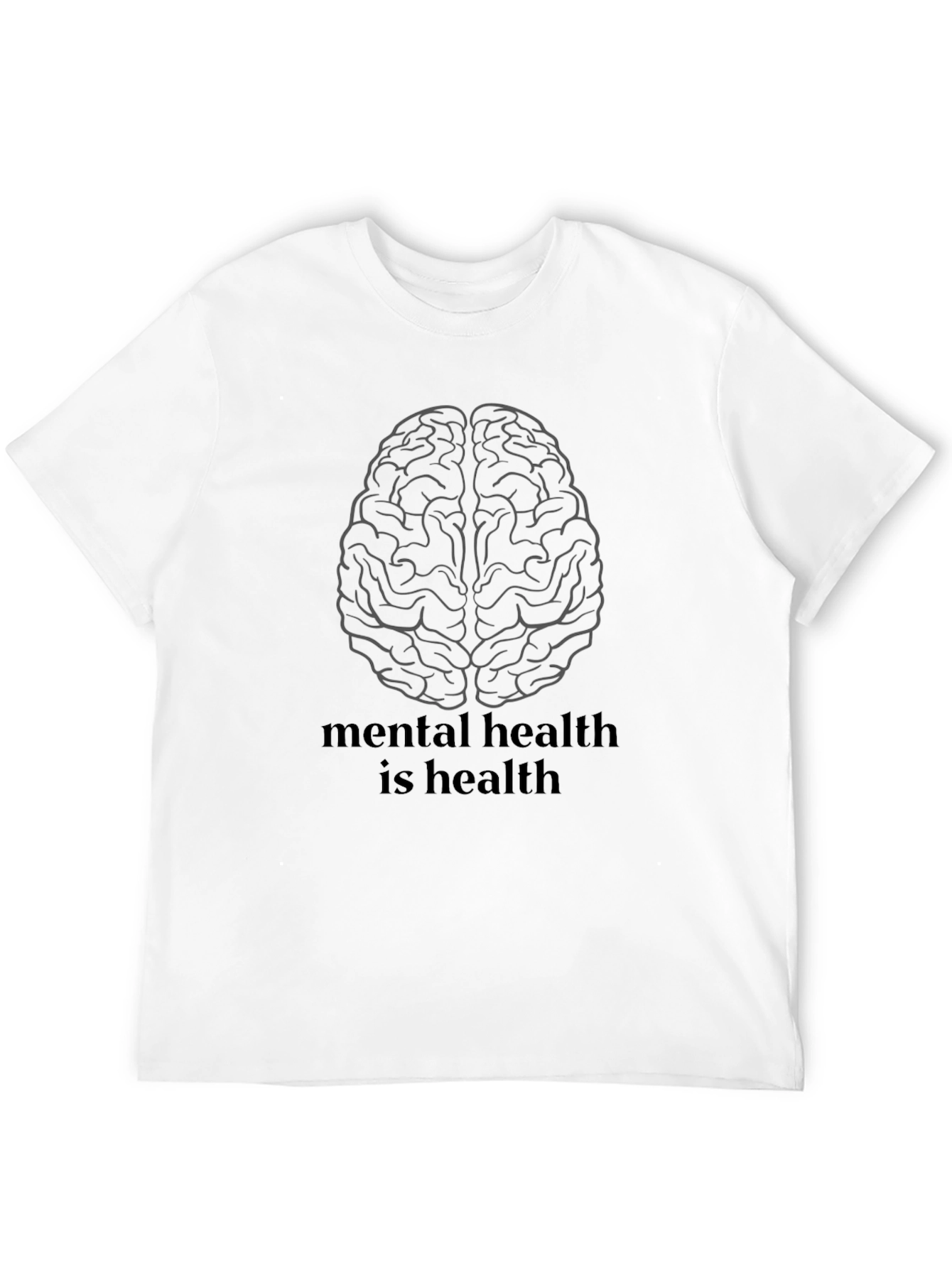 Mental Health is Health T-Shirt - Unisex Black Tee