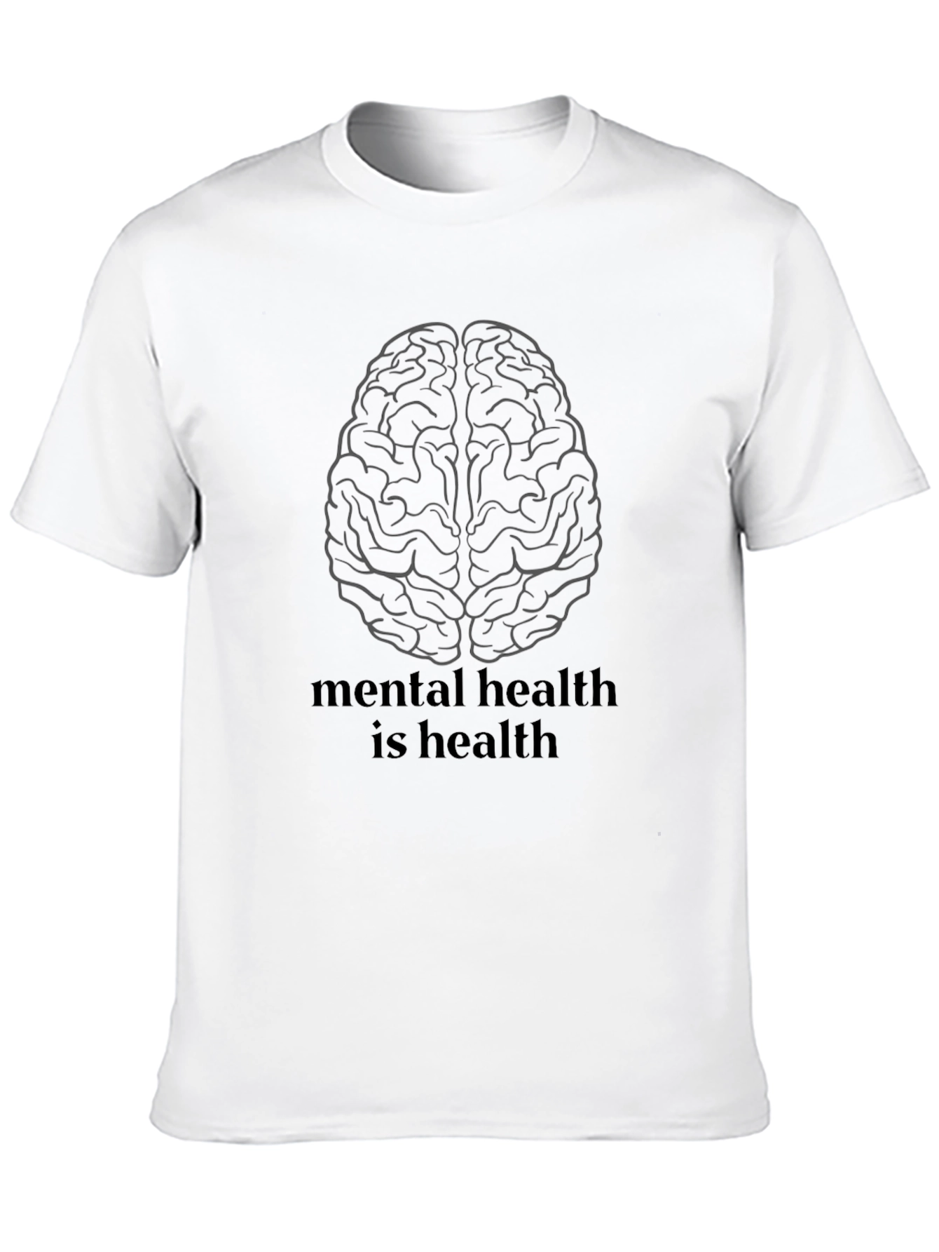 Mental Health is Health T-Shirt - Unisex Black Tee
