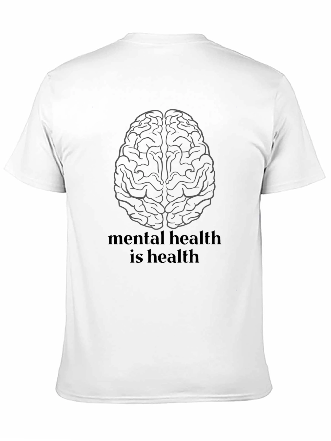 Mental Health is Health T-Shirt - Unisex Black Tee