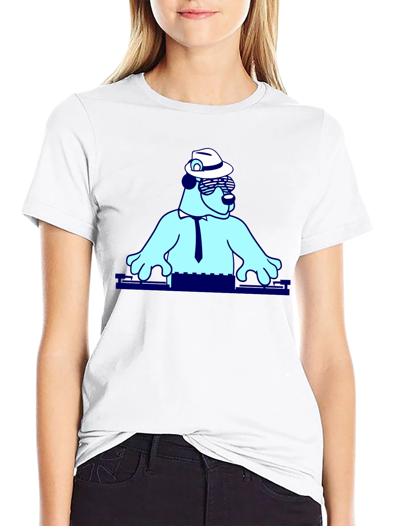 Cool Bear DJ Graphic T-Shirt