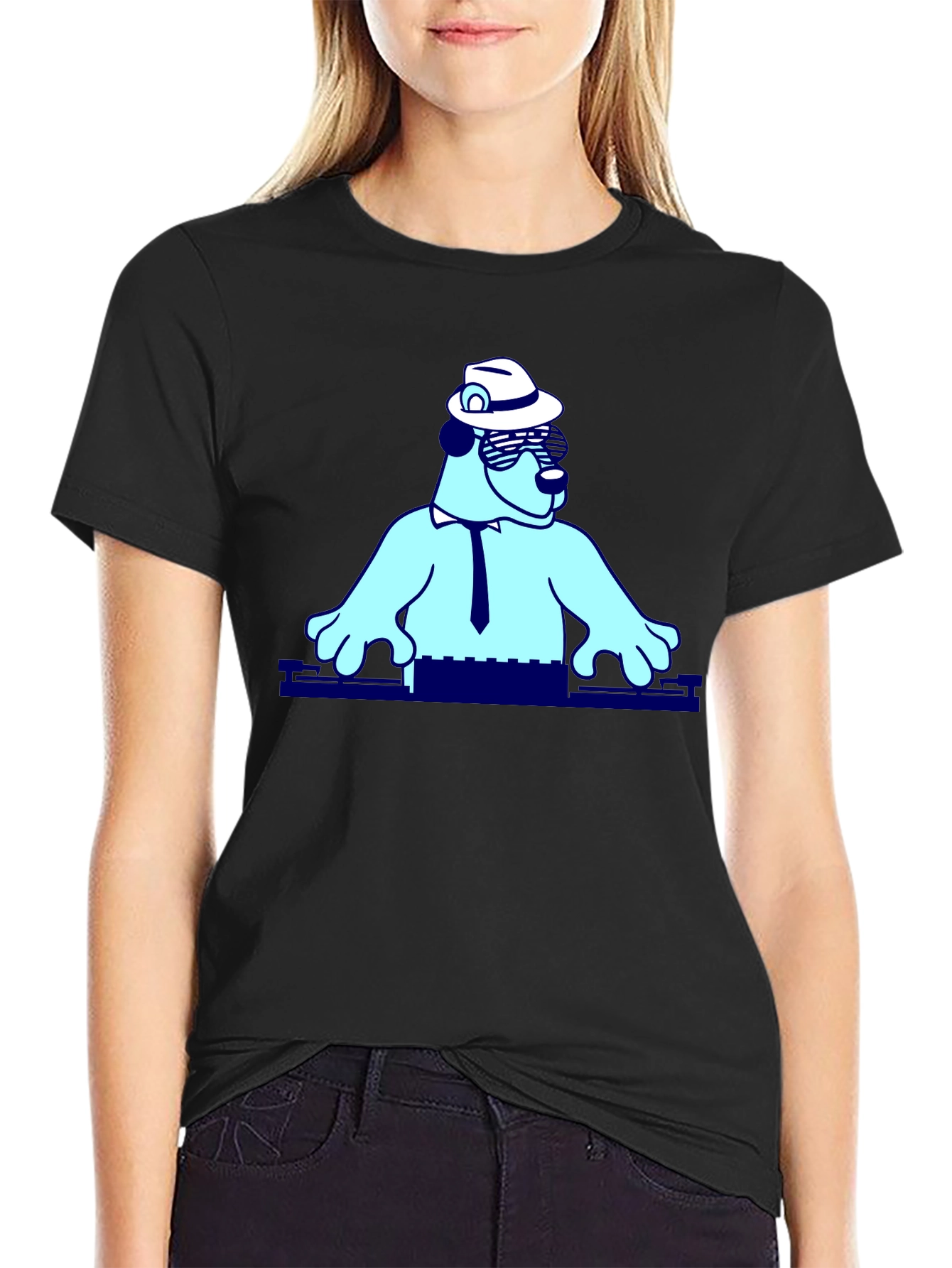 Cool Bear DJ Graphic T-Shirt