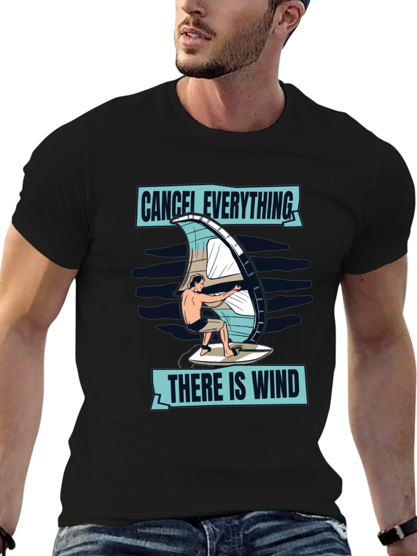 Cancel Everything Windsurfing T-Shirt