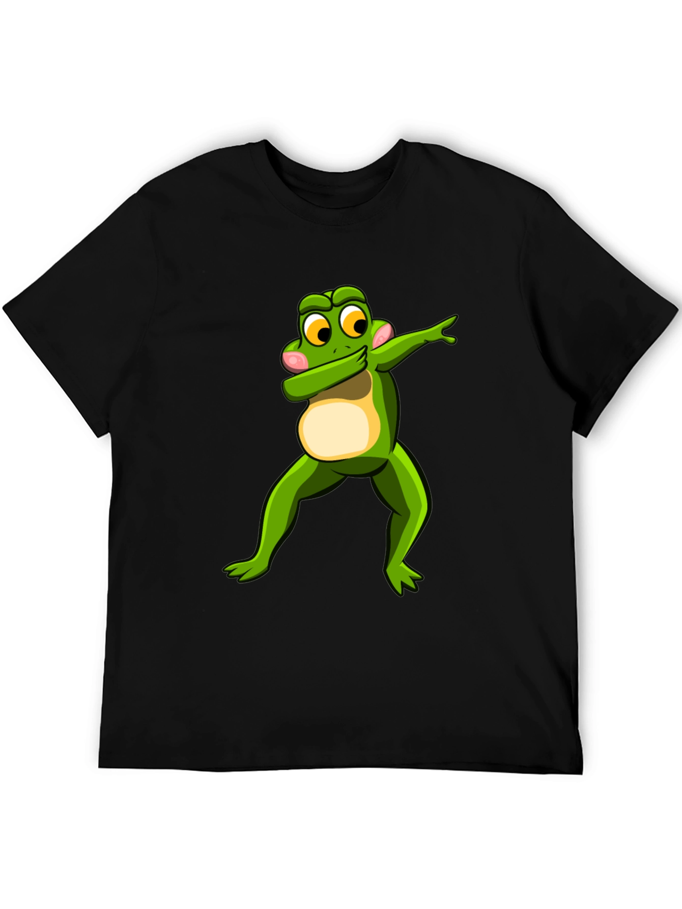 Dabbing Frog Graphic Tee - Mens Black T-Shirt