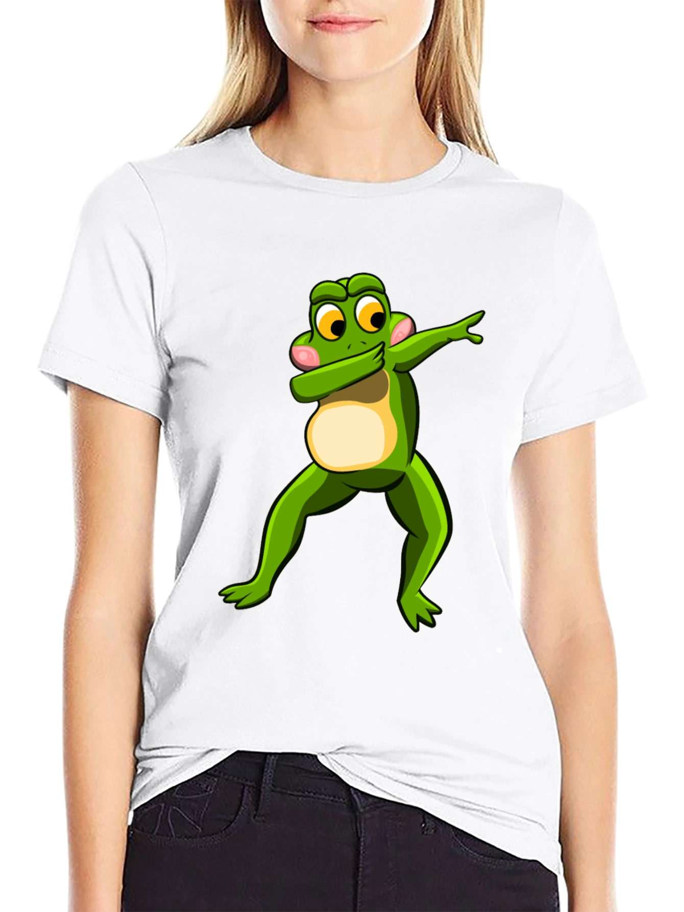 Dabbing Frog Graphic Tee - Mens Black T-Shirt