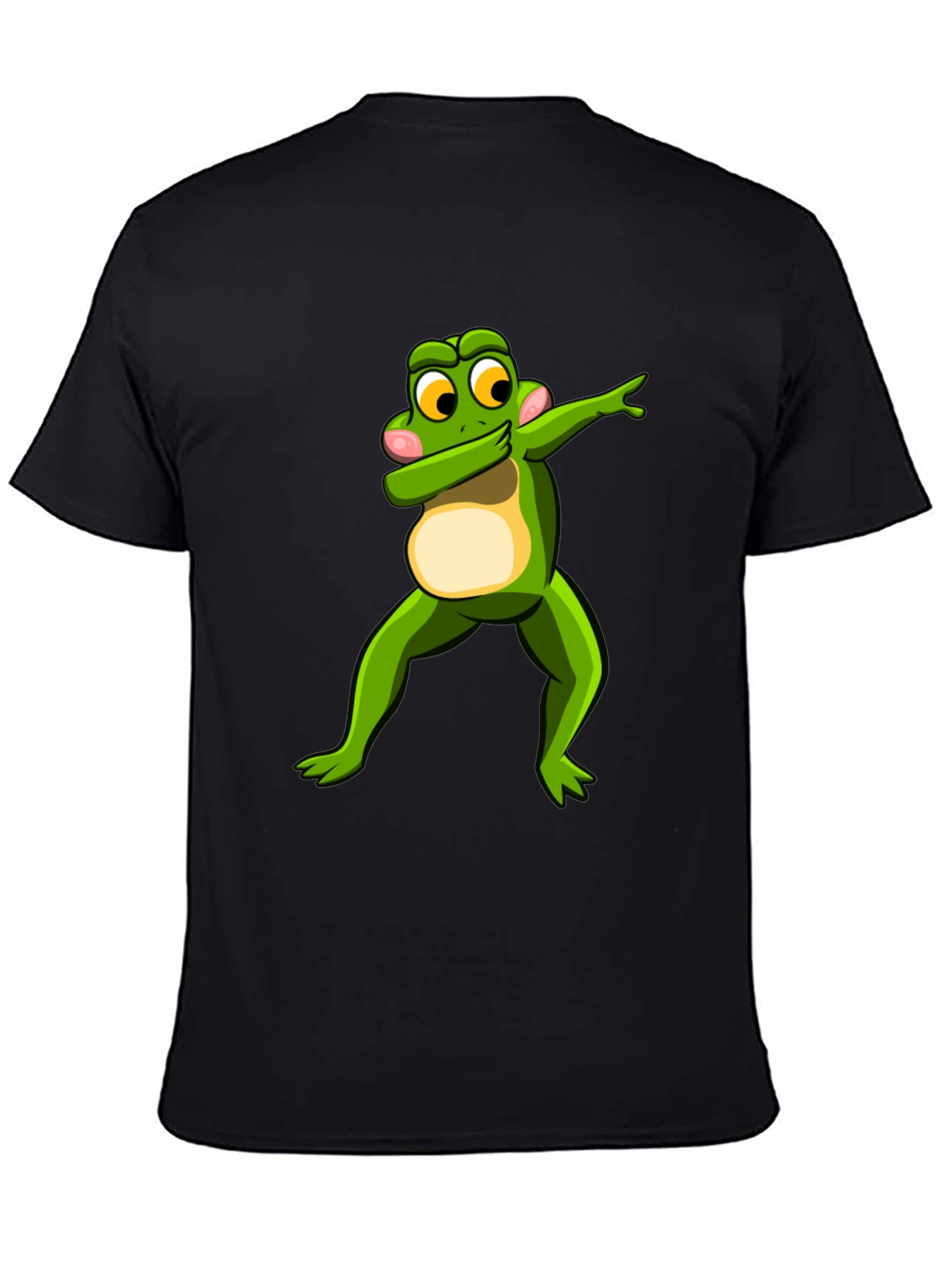 Dabbing Frog Graphic Tee - Mens Black T-Shirt