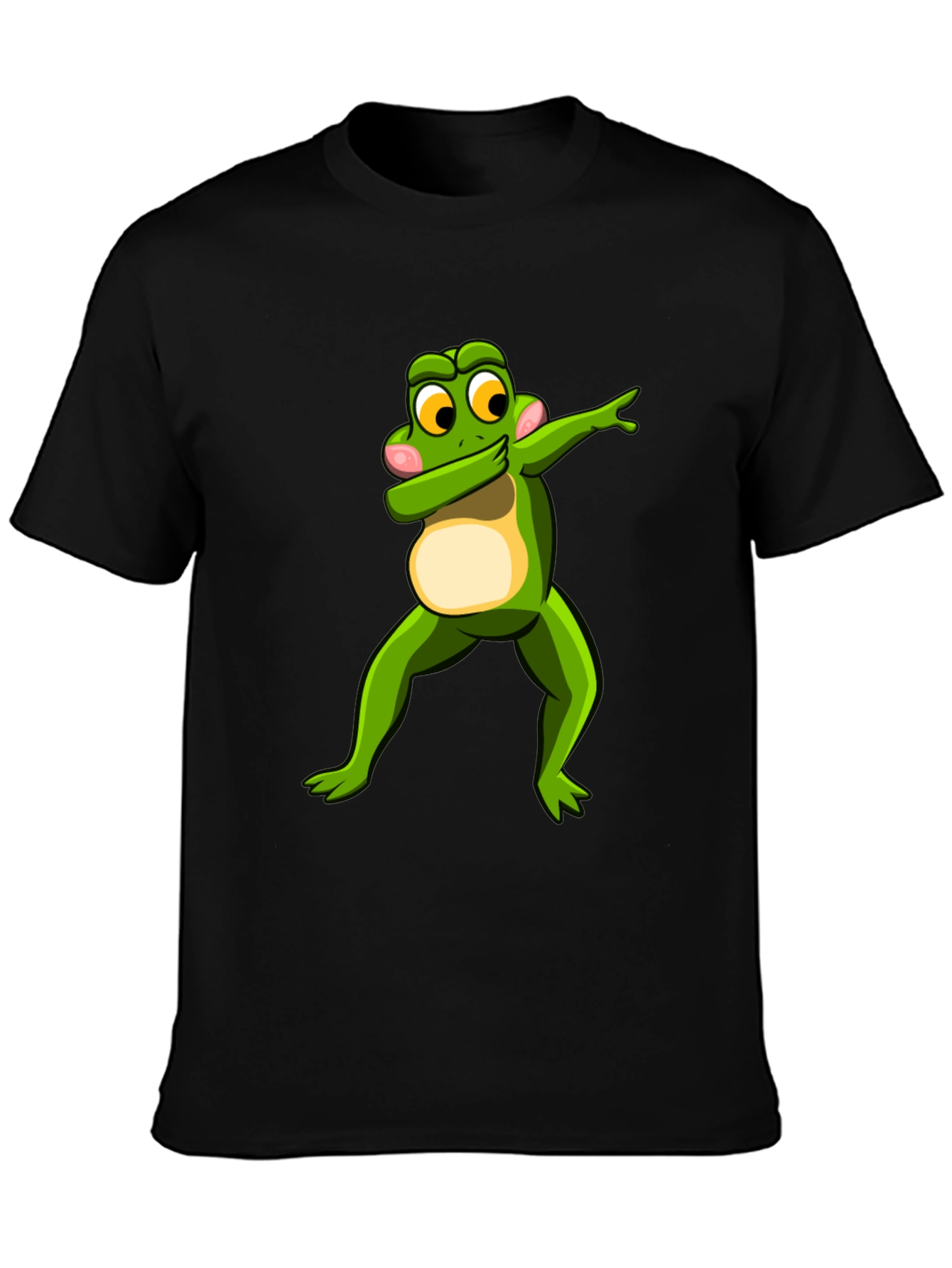 Dabbing Frog Graphic Tee - Mens Black T-Shirt