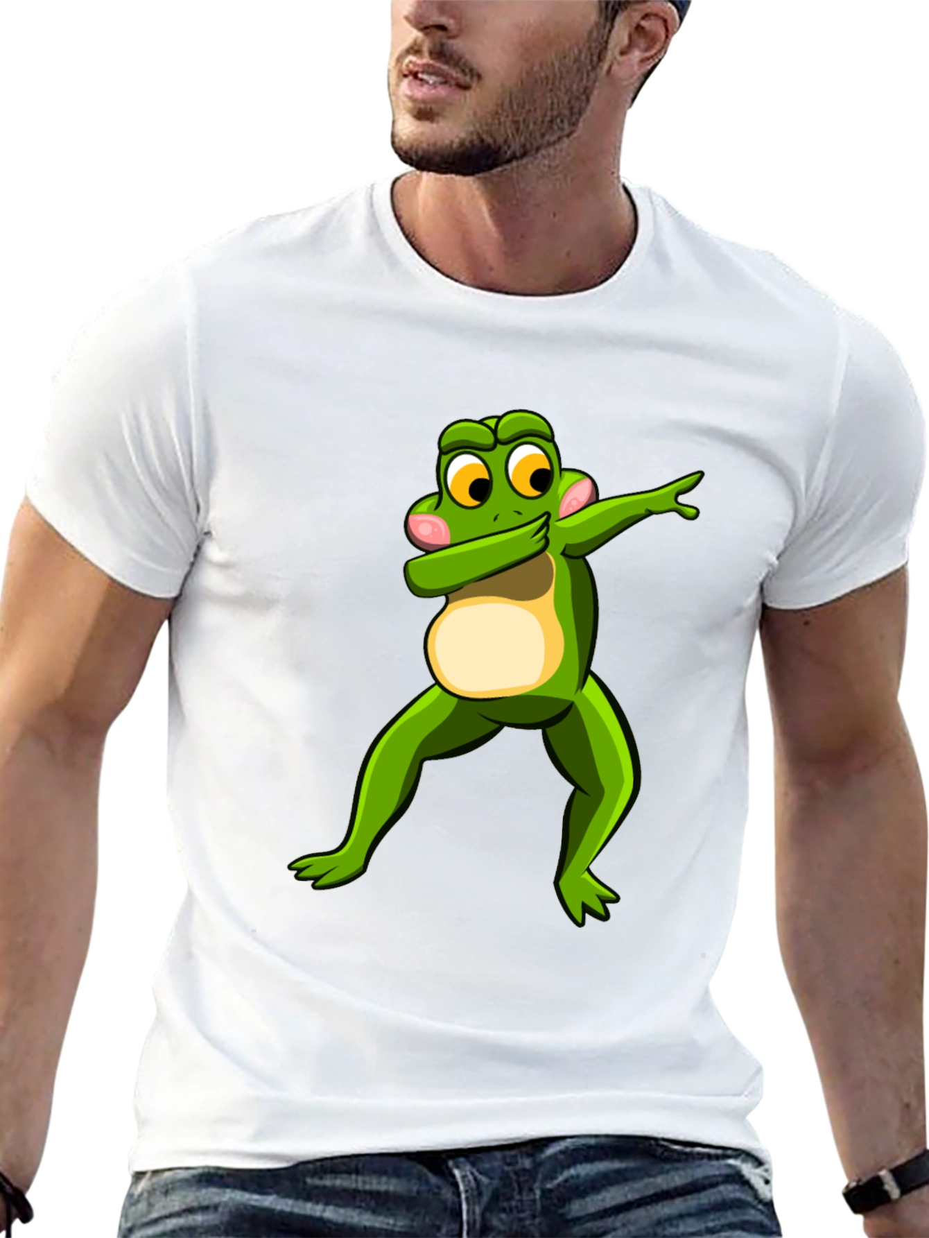 Dabbing Frog Graphic Tee - Mens Black T-Shirt